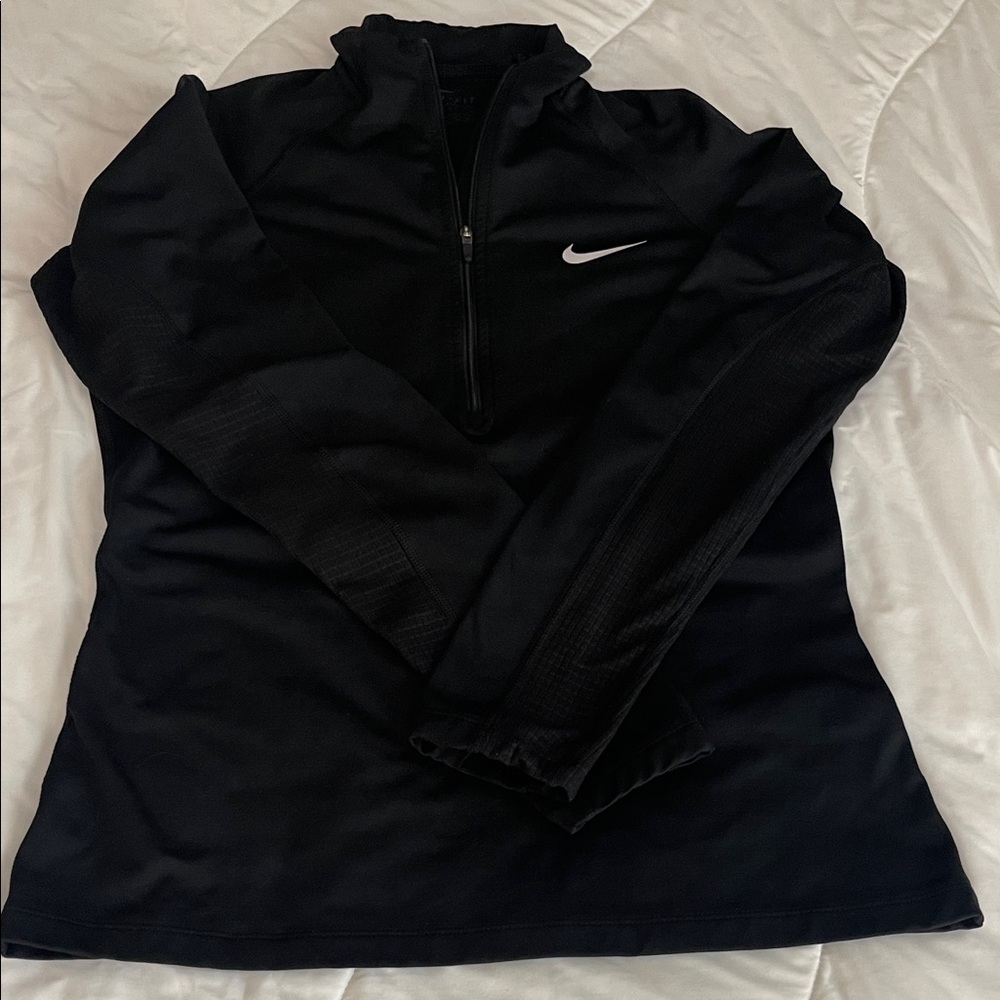 Nike Dri-Fit Black Half-Zip Pullover Sz SM